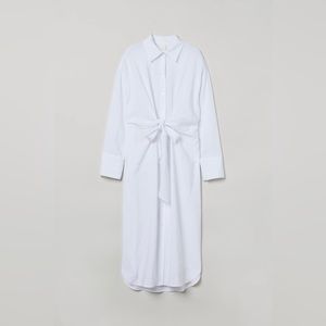 H&M Tie Front Shirt Dress